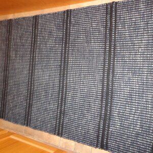 NWT Dash & Albert Malta Navy Woven Wool Rug (Annie Selke Company) Handmade